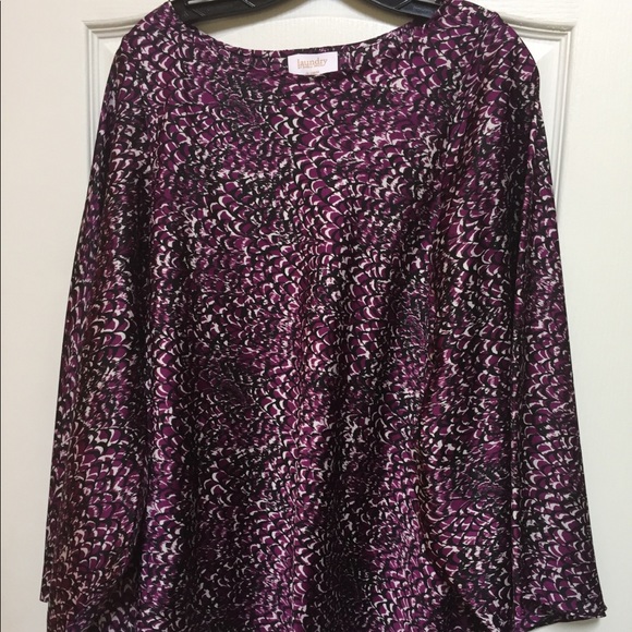 Beautiful asymmetrical silk blouse/top - Picture 2 of 6